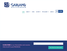 Tablet Screenshot of garlandactivewear.com